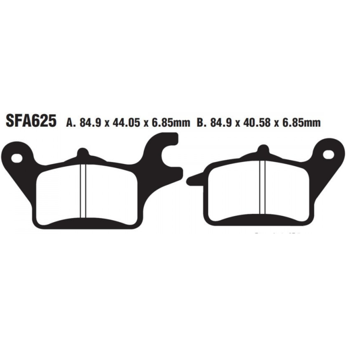 Ebc sfa625 bremsbeläge bremsklotz standard scooter von EBC