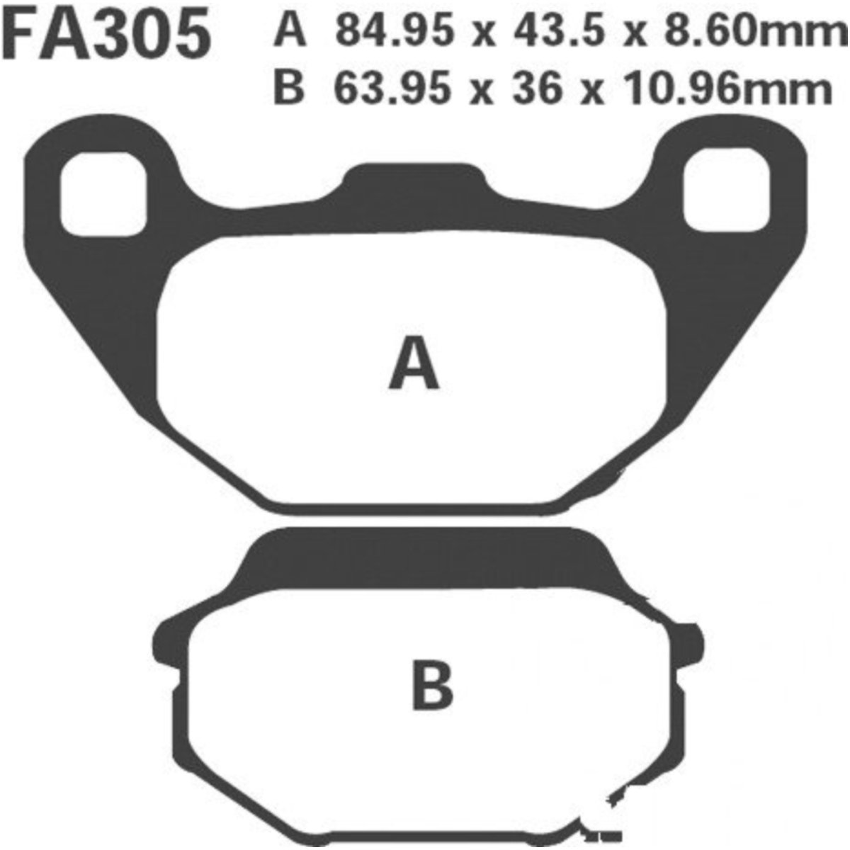 Ebc sfac305 bremsbeläge bremsklotz carbon scooter von EBC