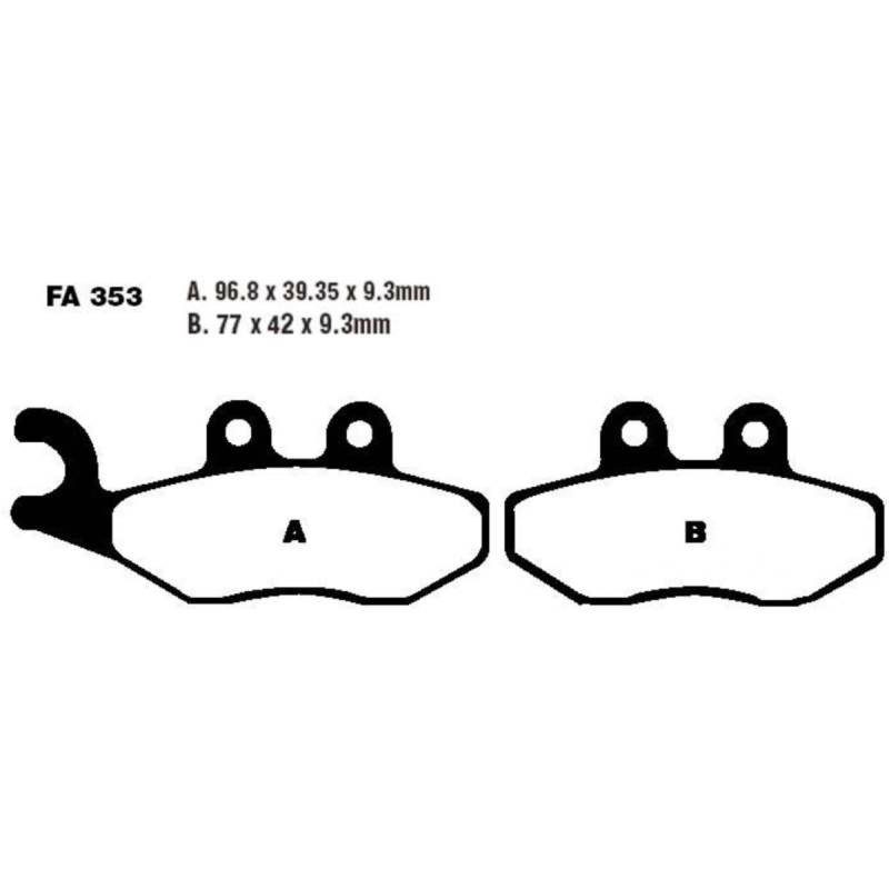 Ebc sfac353 bremsbeläge bremsklotz carbon scooter von EBC