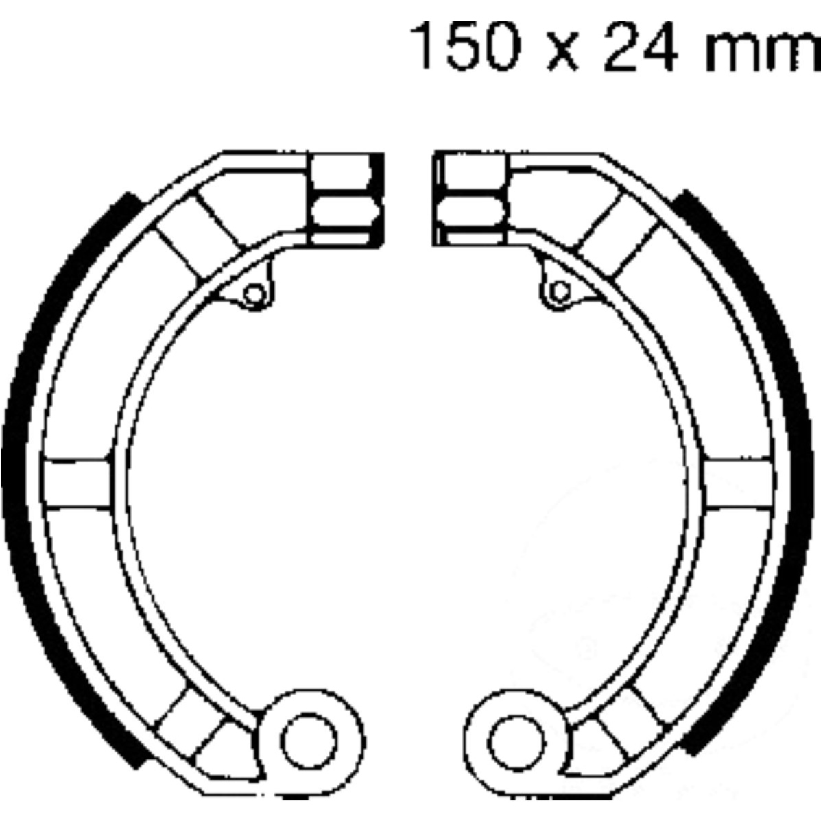 Ebc v903 bremsbacken ohne feder von EBC