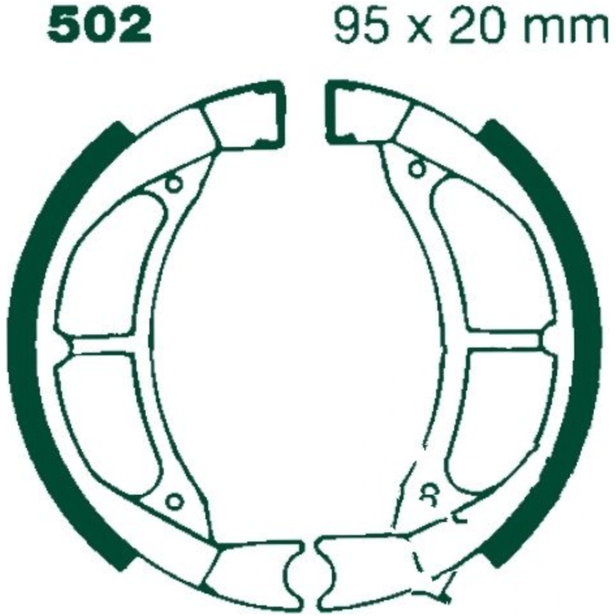 Ebc y502 bremsbacken mit feder von EBC