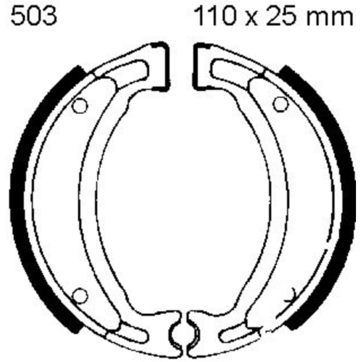 Ebc y503 bremsbacken mit feder von EBC