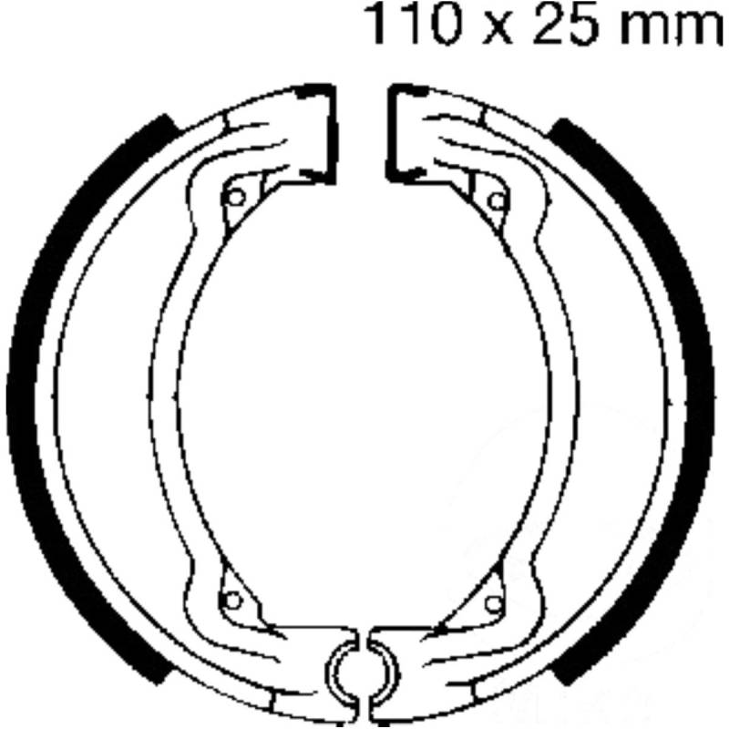 Ebc y504 bremsbacken mit feder von EBC