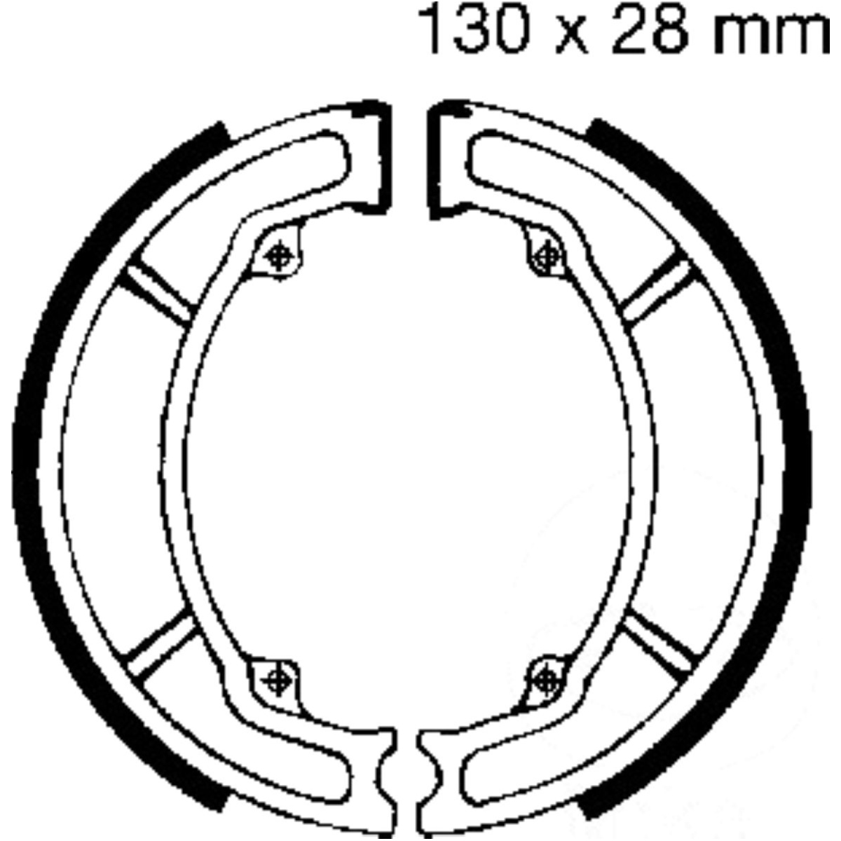 Ebc y506 bremsbacken mit feder von EBC