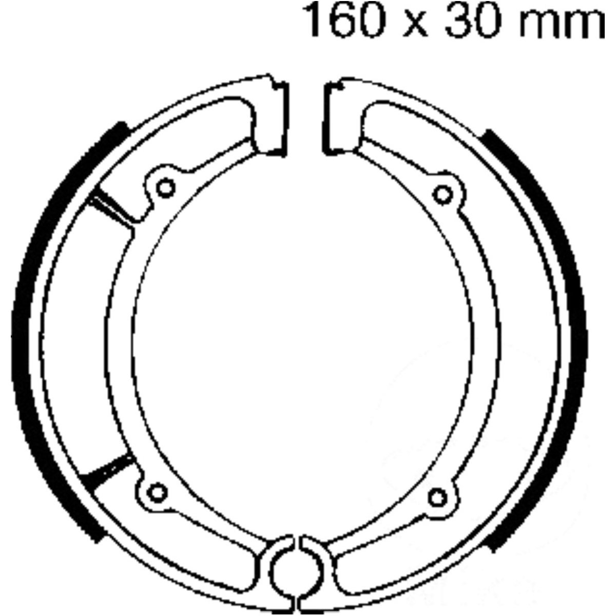 Ebc y516 bremsbacken mit feder von EBC