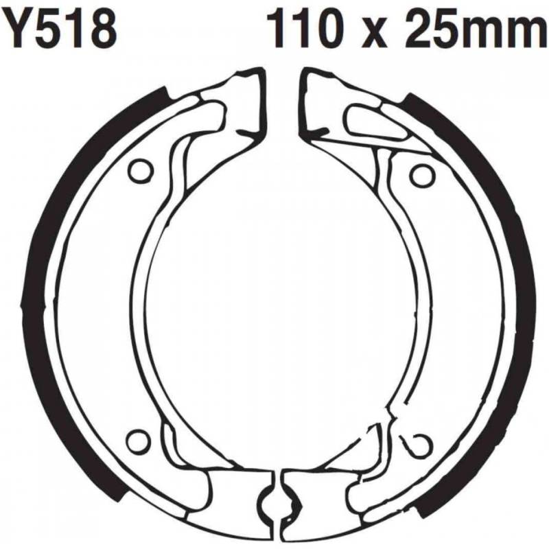 Ebc y518g bremsbacken mit feder von EBC