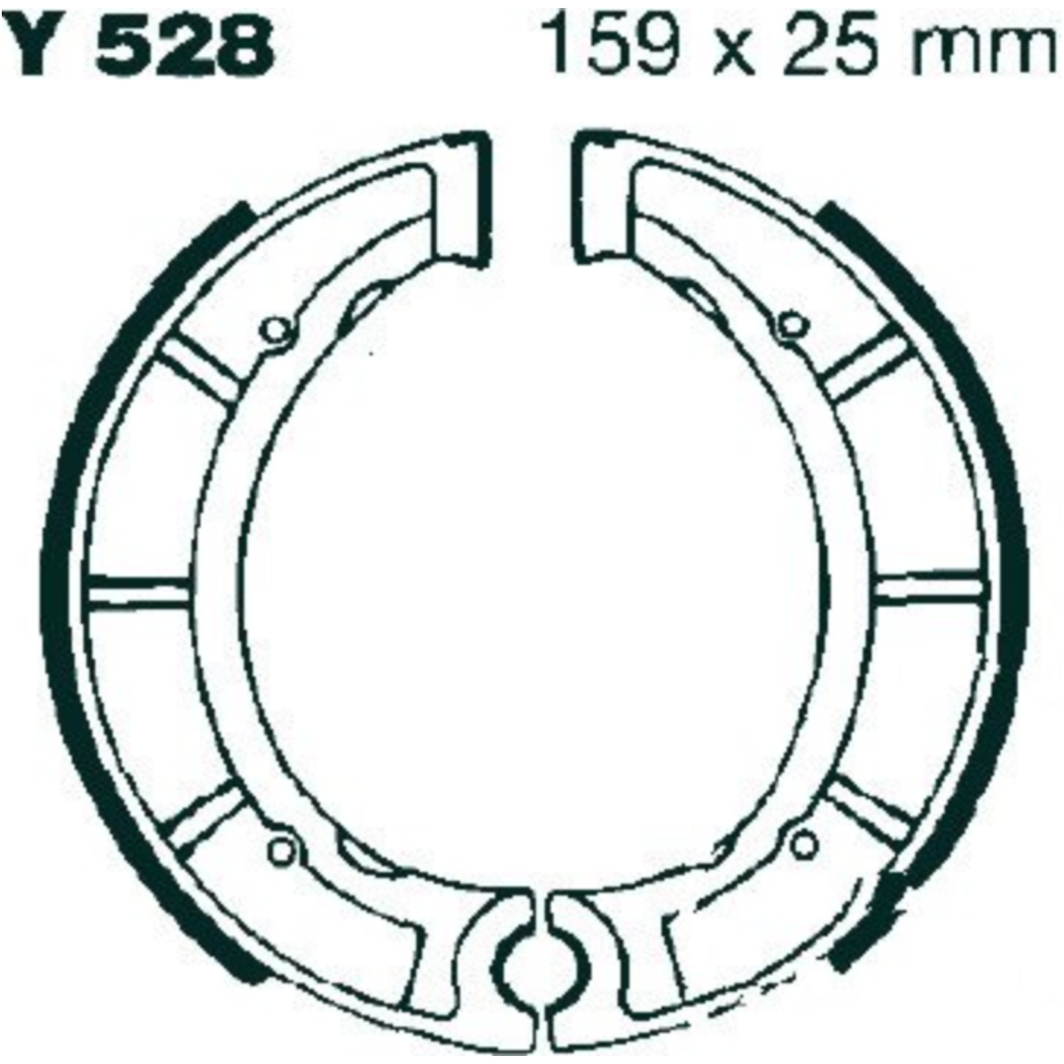 Ebc y528g bremsbacken mit feder von EBC