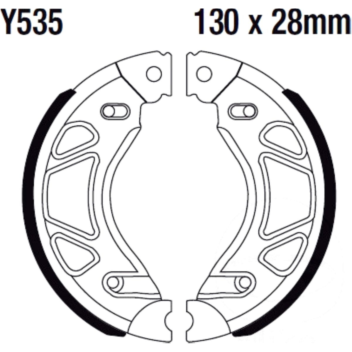 Ebc y535 bremsbacken mit feder von EBC