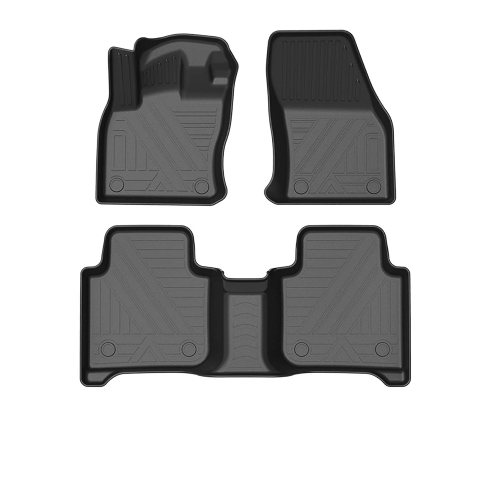 Auto Auto Fußmatten Kompatibel mit Skoda Kodiaq 2017-2023 5-Sitzer Allwetter TPE Fußmatten Pad Tray Mat Zubehör von EBDKAOEPE