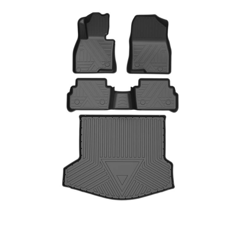 Auto Fußmatten Kompatibel mit Mazda CX-4 2016-2023 2-Rad-Laufwerk Allwetter-TPE Fußmatten Pad Tray Mat Innenzubehör von EBDKAOEPE