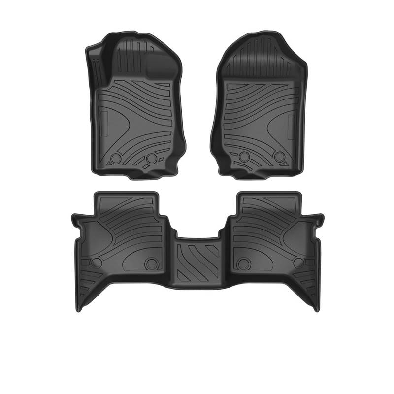 Autofußmatten All-Weather TPE Fußmatten Pad Tray Mat Innenzubehör Kompatibel mit Mazda BT-50 UP UR 2011-2020 von EBDKAOEPE