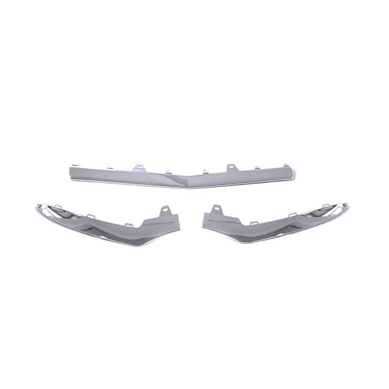 Front Bumper Lip Spoiler Chrome Plating Trim Compatible With Mercedes Ben E Class W212 E550 E350 E400 A2128852774 A2128852874 A2128852674(Glossy silver) von EBDKAOEPE