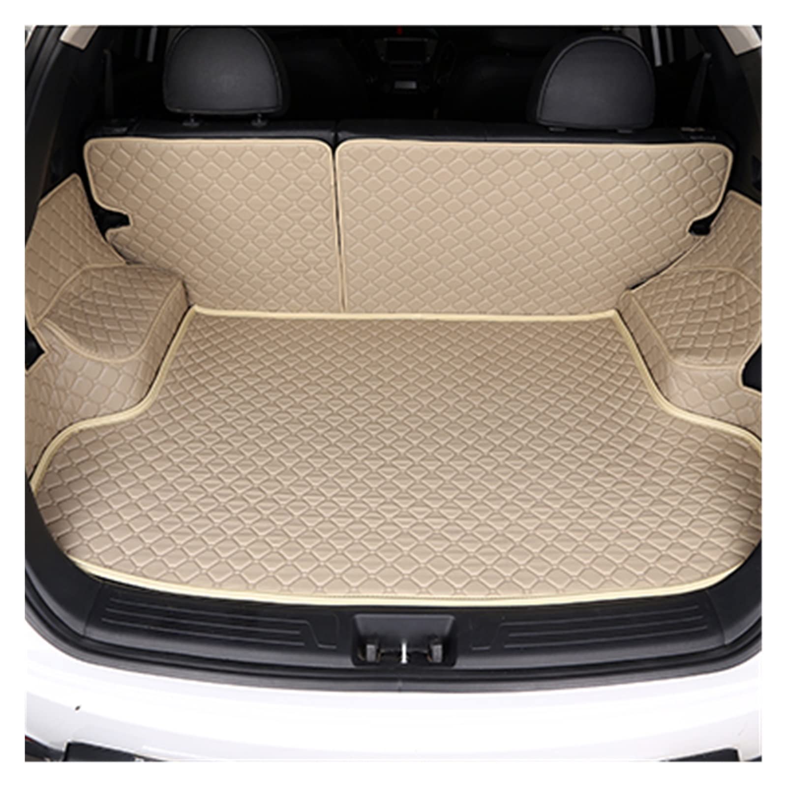 Kofferraummatte Kompatibel Mit Zitrone c5 c4 Picasso c-elysee DS4 5 6 Autozubehör Teppich Teppich Bodenlinie(Beige) von EBDKAOEPE