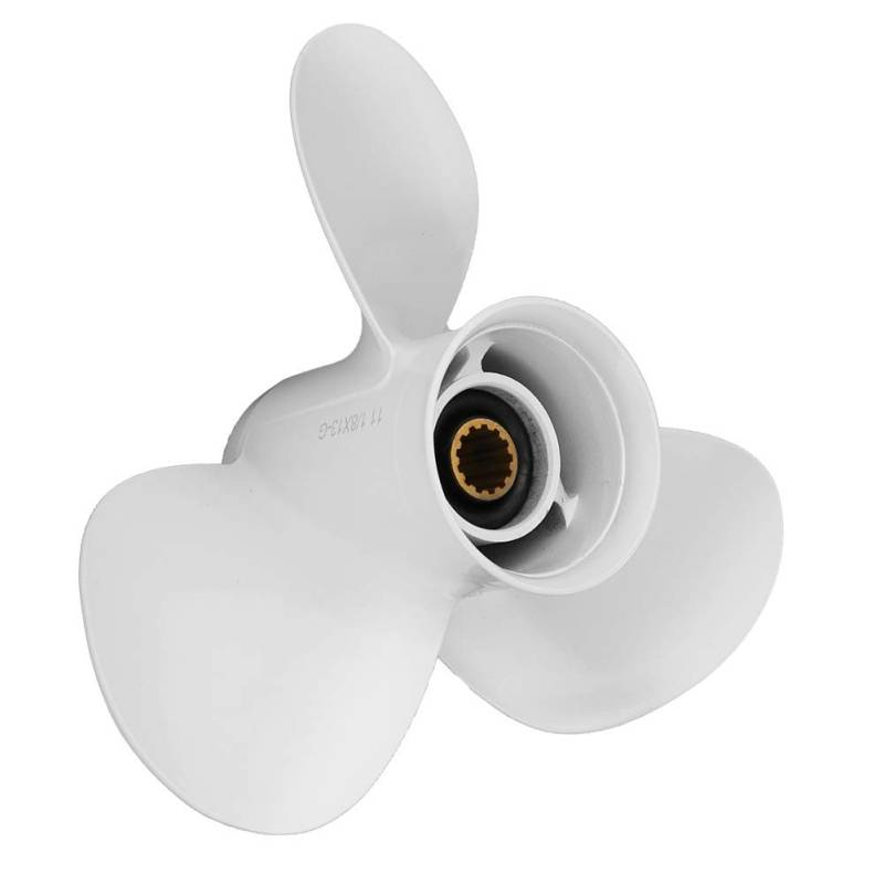 Außenbordpropeller Außenbord Propeller 11 1/8 x13-G 3 Blatt Aluminium Bootspropeller Außenbordmotor für 30-60 PS von EBTOOLS