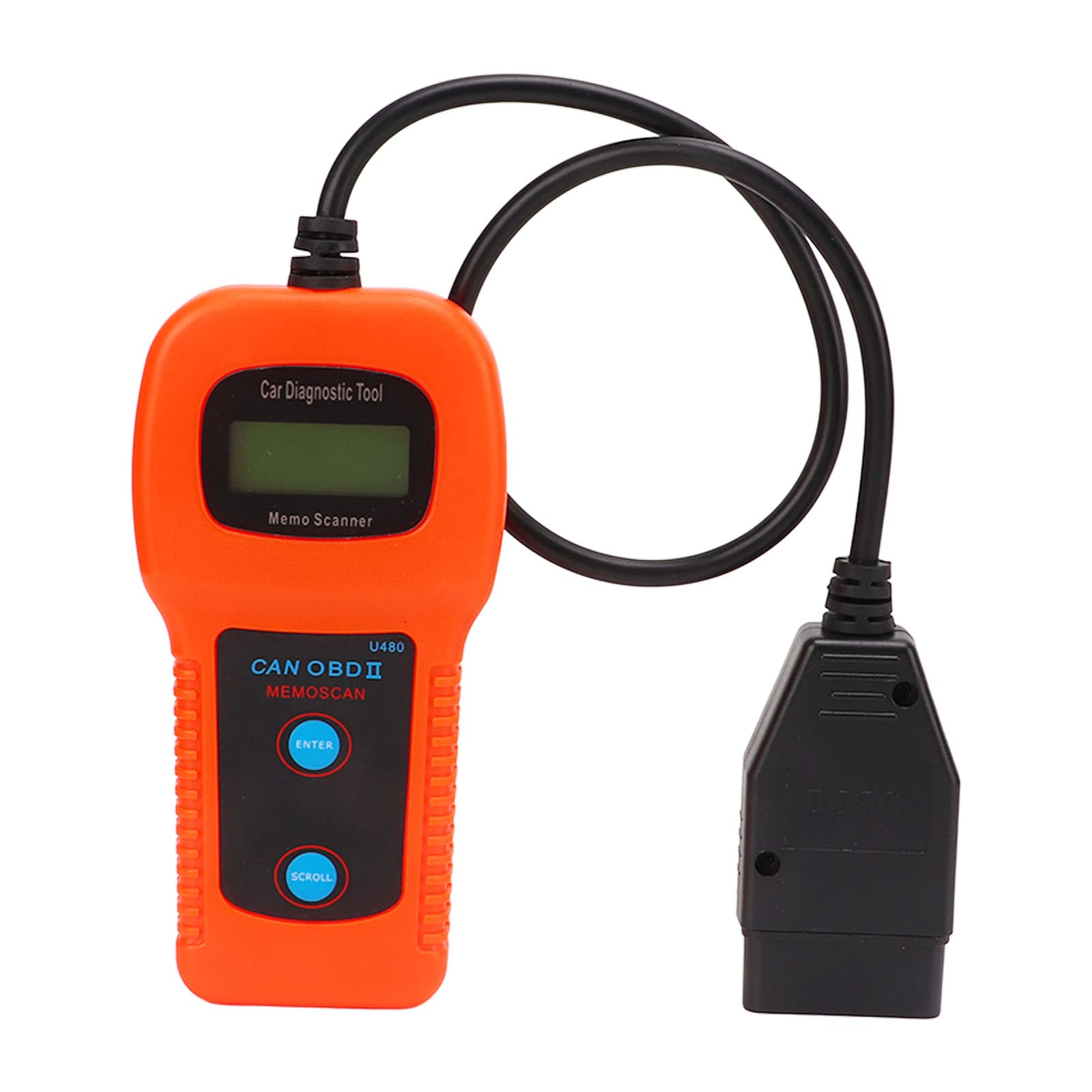 Auto-Diagnosescanner, U480 Auto-OBD2-Diagnosescanner LCD-Display 10‑12 V DC Universal-Motorcode-Lesegerät von EBTOOLS