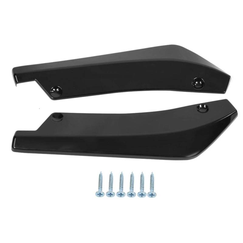 Auto Heckstoßstange Spoiler Auto HeckstoßStange Diffusor 2 Stück Auto Heckstoßstange Lippe Anti Crash Spoiler Canard Diffusor Wrap Winkel Splitter Dekorative Accessoires von EBTOOLS