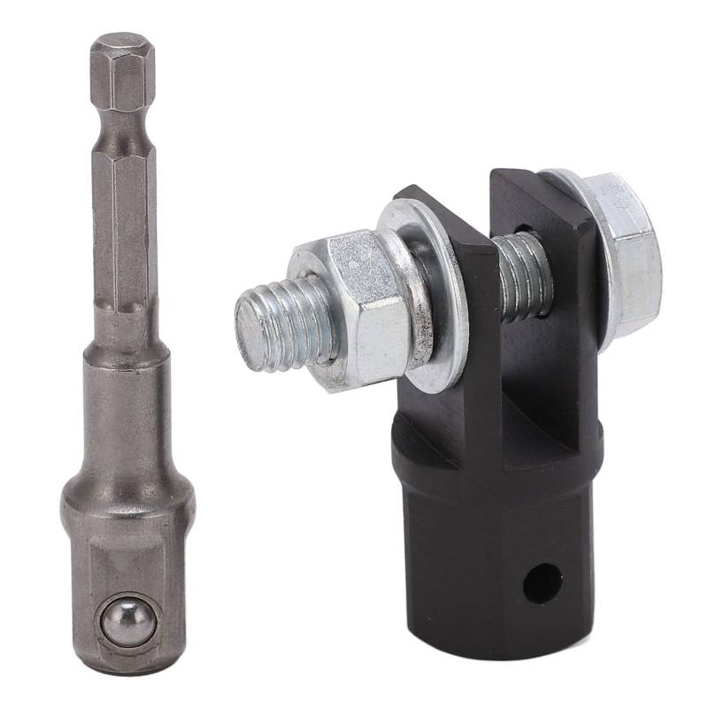 EBTOOLS 1/2-Zoll-Scherenwagenheber-Adapter Metall-Schlagbohrer-Stecknuss-Adapter für U-förmige und Single Eye-Enden Wagenheber Scherenwagenheber-Adapter mit Zubehör für Pkw, SUV und Light Truck von EBTOOLS