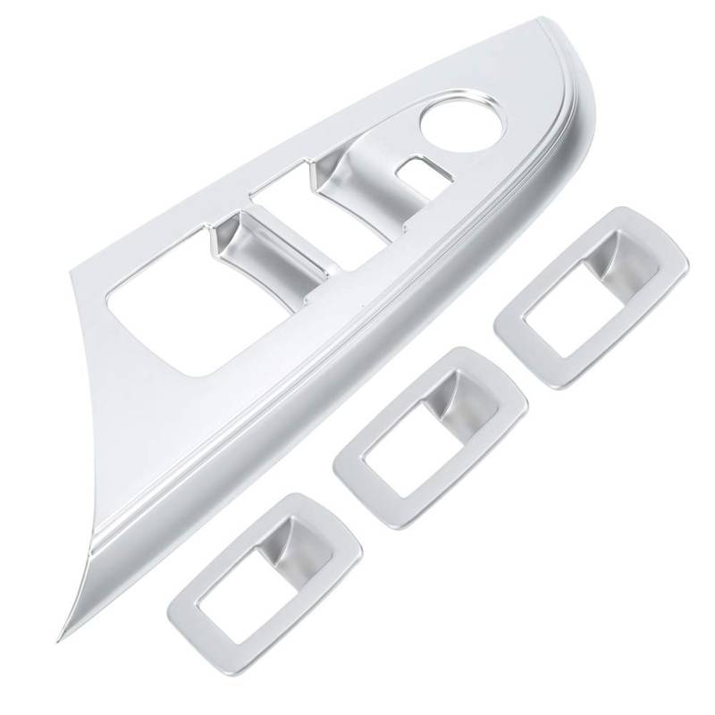 EBTOOLS Auto fensterheber knopfleiste trim.4pcs mattchrom fenster knopfleiste aufkleber abdeckung passt für x3 f25 2011-2018 links fahren von EBTOOLS