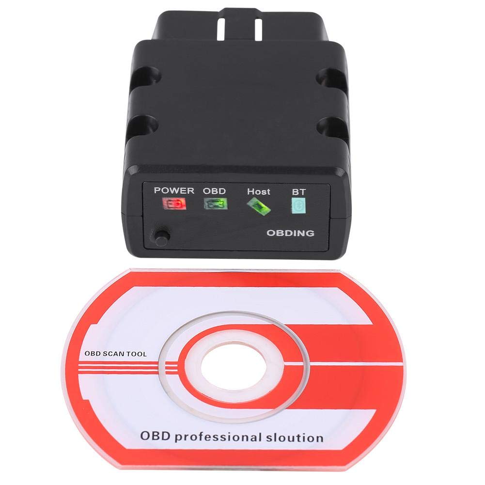 Kfz-Diagnosescanner, KW902 OBDII-Kfz-Scanner-Diagnosetool Fehlererkennung Bluetooth 3.0 OBD-II-Motorsystem-Diagnosetools OBD2-Lesegerät(Schwarz) von EBTOOLS