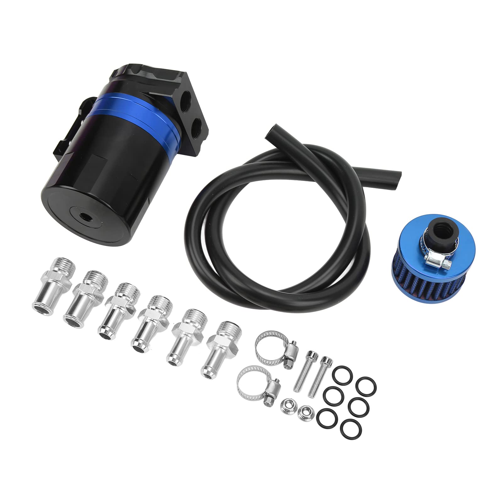 EBTOOLS Universal Dual Ch Aluminium Oy Car Oil Fang mit für Einen Verbesserten Motor und Evität (Blue) von EBTOOLS