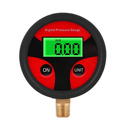 Elerose Digitaler Reifendruckmesser Reifenfüller Digitale Reifen Manometer 0-200PSI Reifen Reifen Luftdruckprüfer Meter mit LCD Display für Auto Lkw Motorrad von EBTOOLS