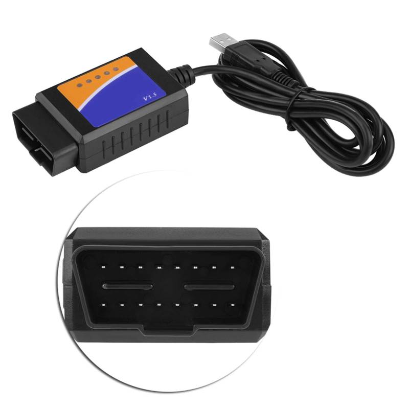 Für Obd2 Usb Adapter O - Obd2-Diagnose-Usb-Kabel Tauschen Sie Den Professionellen Auto-Usb-Stecker V1.5 Aus. Obd2-Diagnosekabel-Schnittstellenscanner Obd-Ii-Diagnosetools Für Das von EBTOOLS