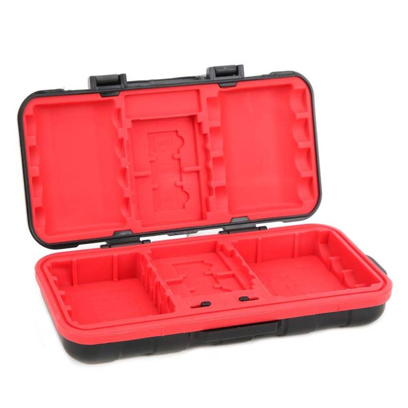 Kamera Akku Speicherkartenetui Speicherkarte Hard Protector Case Tropfen Beständige Wasserdichte Kamera Batteriespeicher Karten Aufbewahrungsbox für NP-FW50 NP-FZ100 LP-E6 LP von EBTOOLS