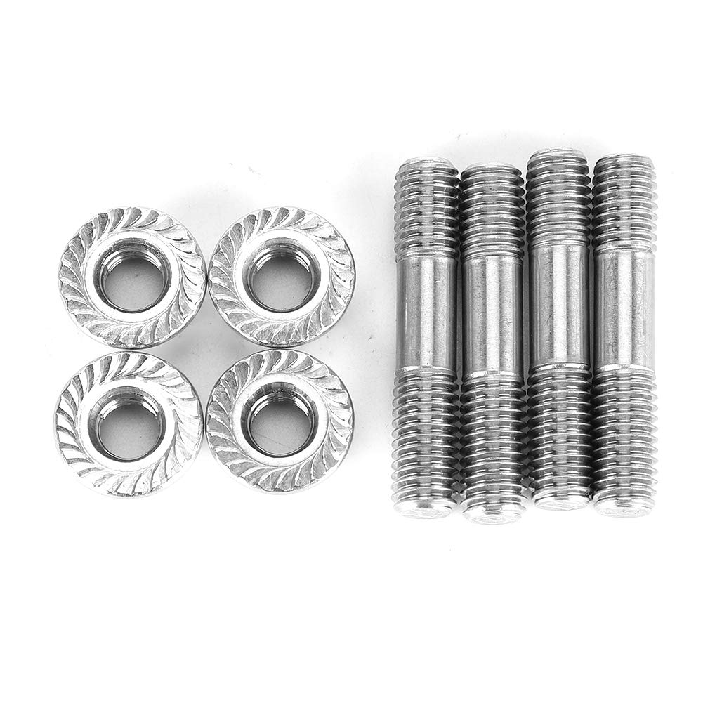 M8 Exhaust Stud-Exhaust Studs-Stehbolzenmutter-Kit Für Auspuffanlage M8X1,25 42 Mm / 1,65 Zoll T25 T28 4-Teilige Stehbolzenmuttern 304 Aus Rostfreiem Stahl von EBTOOLS