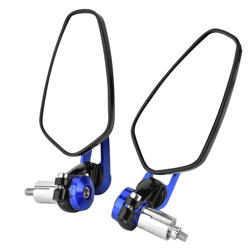 Motorrad Rückspiegel, Universal Aluminium Alloy Motorrad Lenkerende Seitenspiegel Verstellbare Rückspiegel mit 7/8 "(Blau) von EBTOOLS