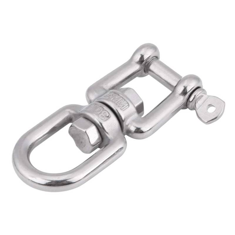 Schnappschäkel Kreisgabel Drehring 304 Edelstahl Abnehmbarer Drehringbügel(6mm) von EBTOOLS