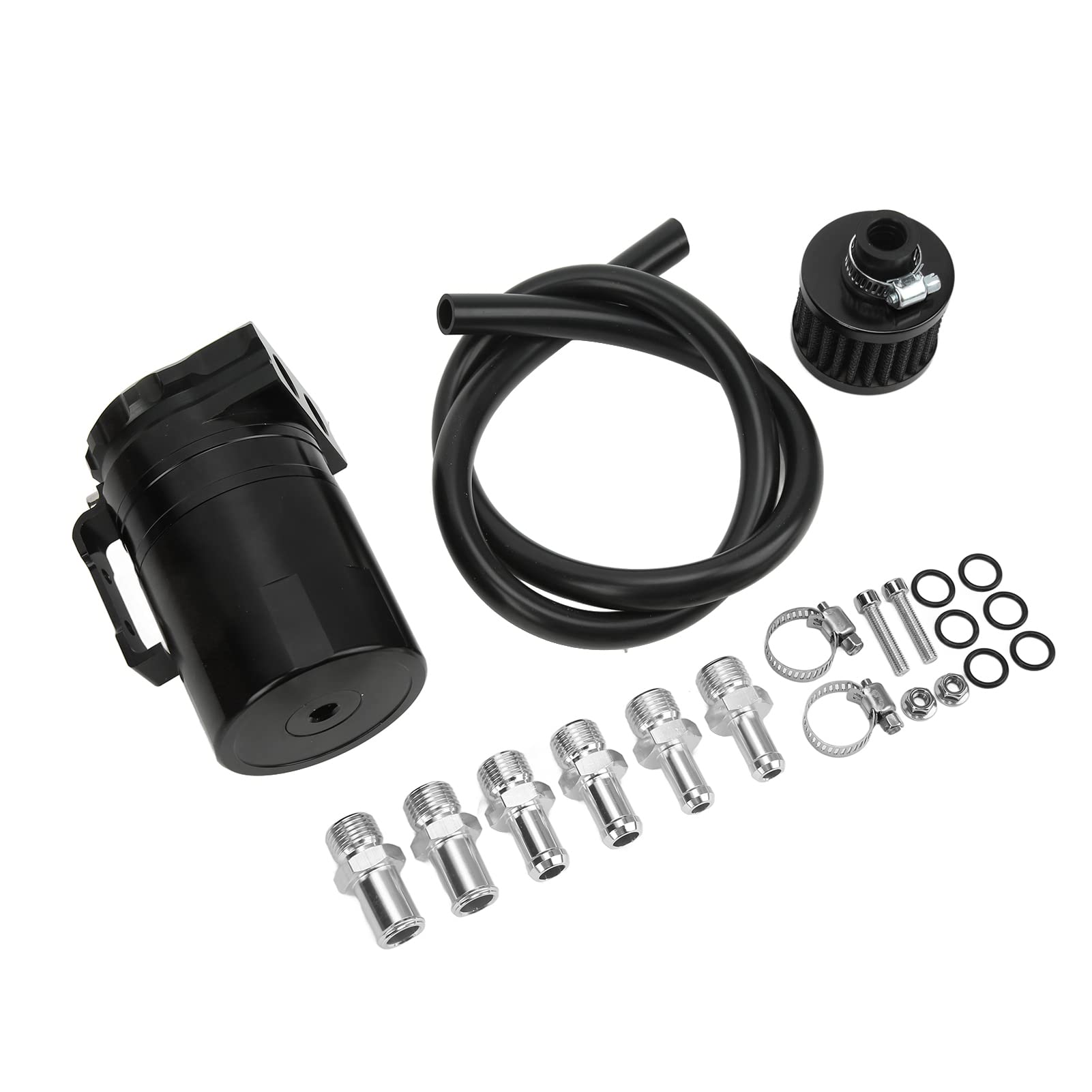 Universal Dual Ch Aluminium Oy Car Oil Fang mit für Einen Verbesserten Motor und Evität (BLACK) von EBTOOLS