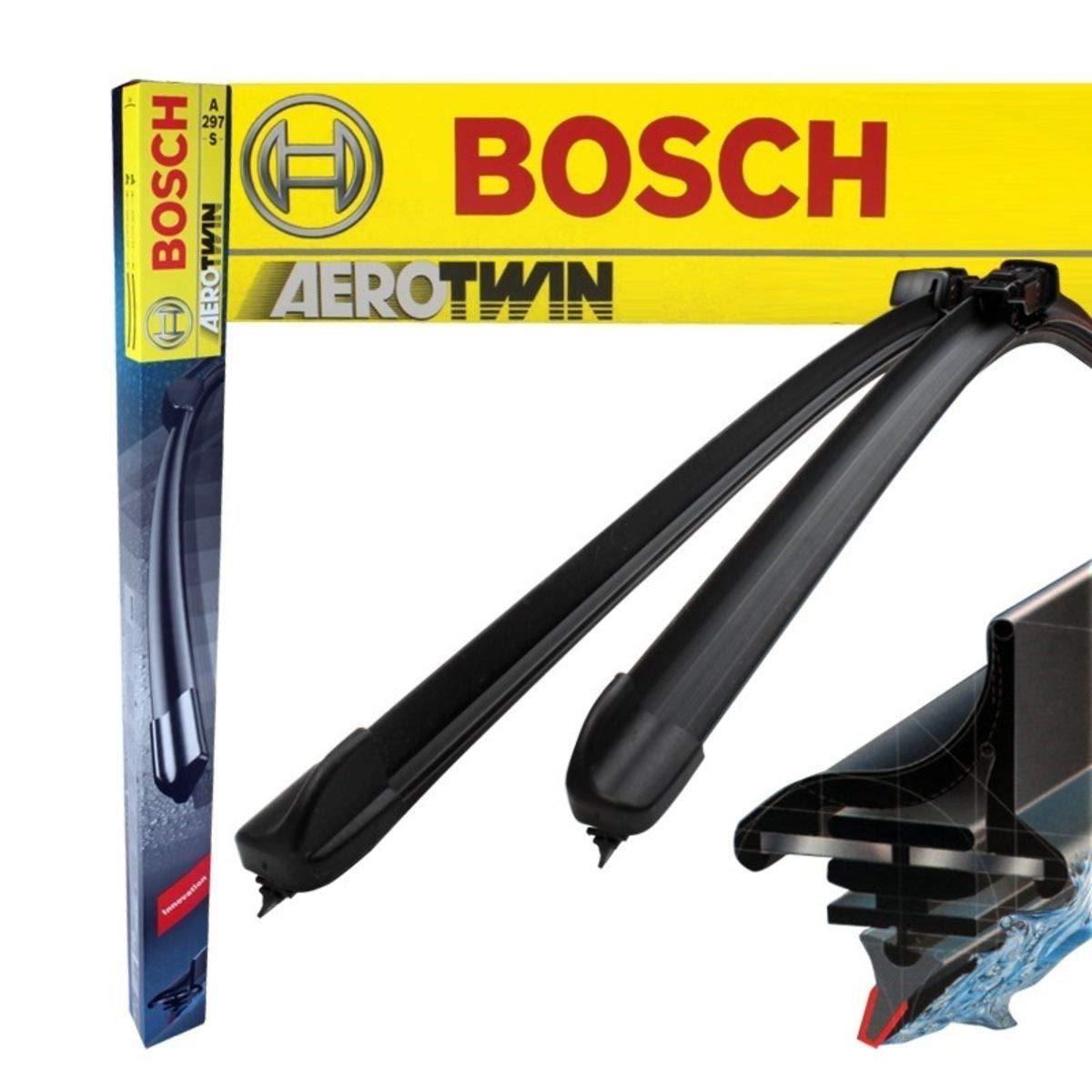 3 397 118 906 Bosch Wischerblättersatz Scheibenwischer Wischblatt Aerotwin Retrofit Vorne AR 550 S/AR550S von ECD Germany