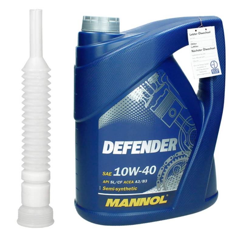 5 L MANNOL Defender 10W40 Motoröl von ECD Germany