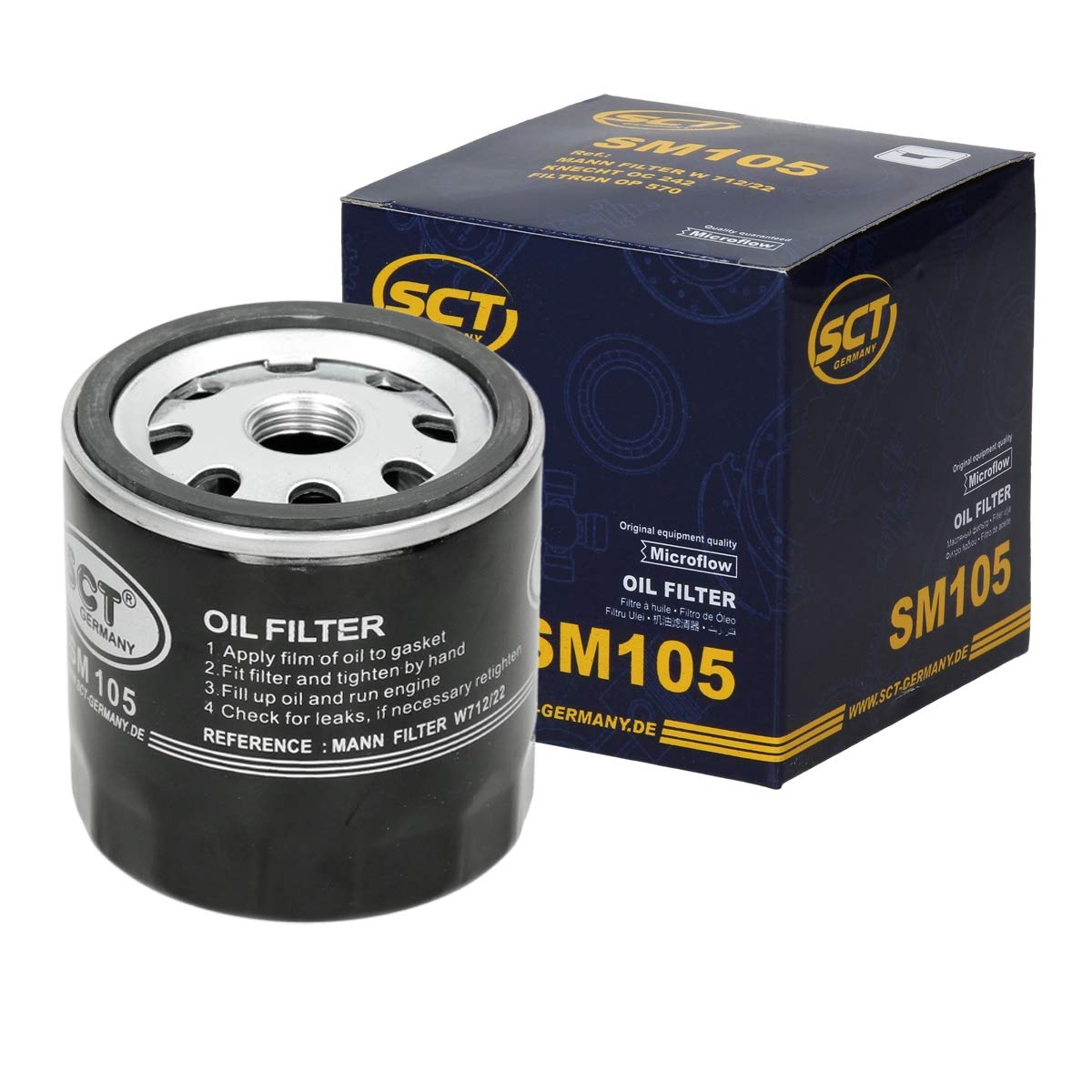 ECD Germany SM 105 Ölfilter MLS000530 - Für PKW von ECD Germany