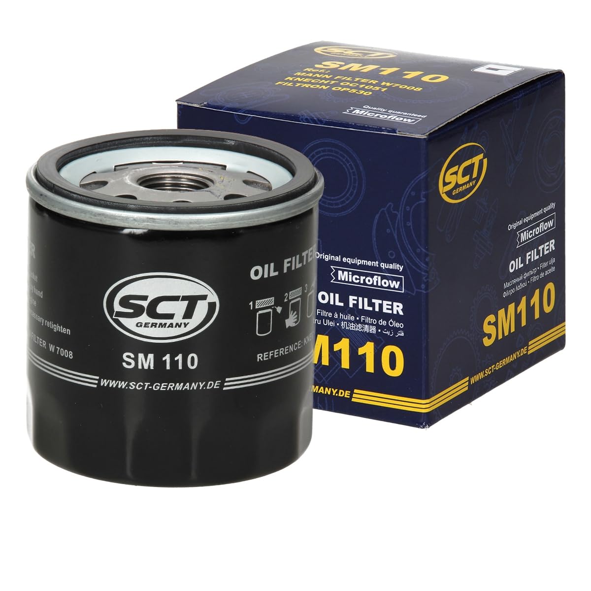 ECD Germany SM 110 Ölfilter 31782304 007705 1007706 1026285 1070521 1070523 1072434 1109A3 1109A6 1143677 - Für PKW von ECD Germany