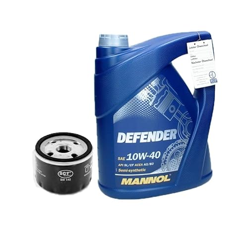 Motoröl 10W40 Defender 5L + Ölfilter von ECD Germany