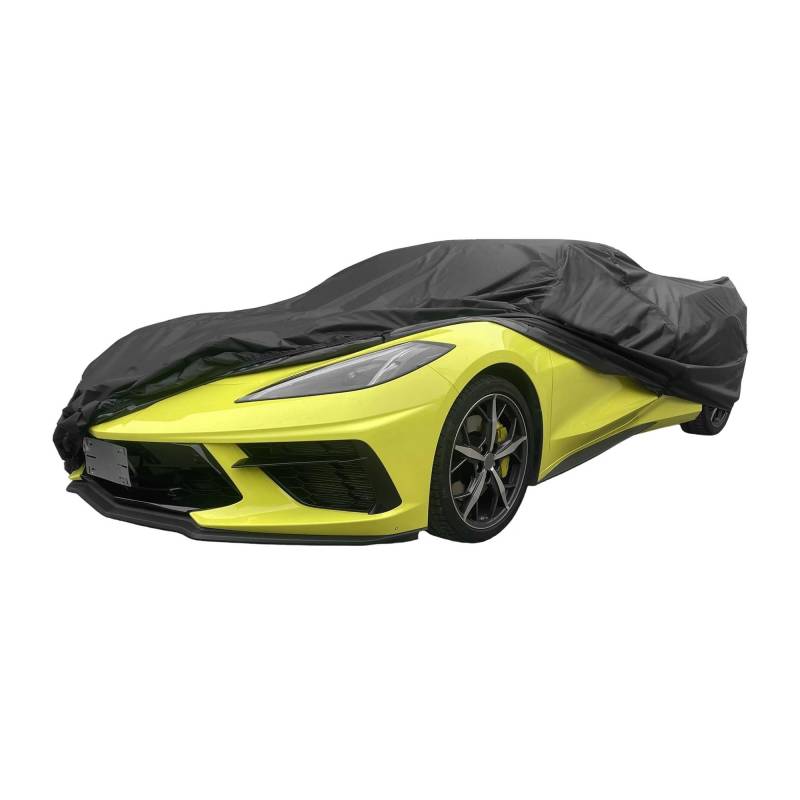 Autoabdeckung Für Chevrolet Für Corvette C3 C4 C8 Abdeckung wasserdichte Autoabdeckung Outdoor-Vollgarage Allwetterschutz Mit Reißverschluss(C3) von ECKBRJA