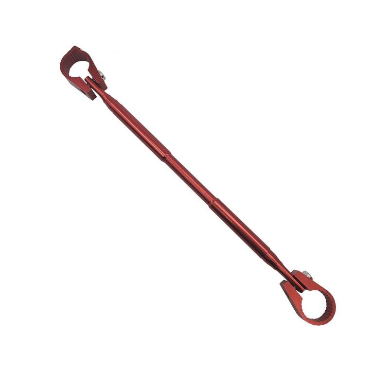 Für 7/8" 22 Mm Lenker Moto Cross Bar Lenkrad Krafthebel Motorradlenker Balance Cross Bar Hebel Lenker Motorrad-Beifahrerhaltegriff(Rot) von ECKBRJA