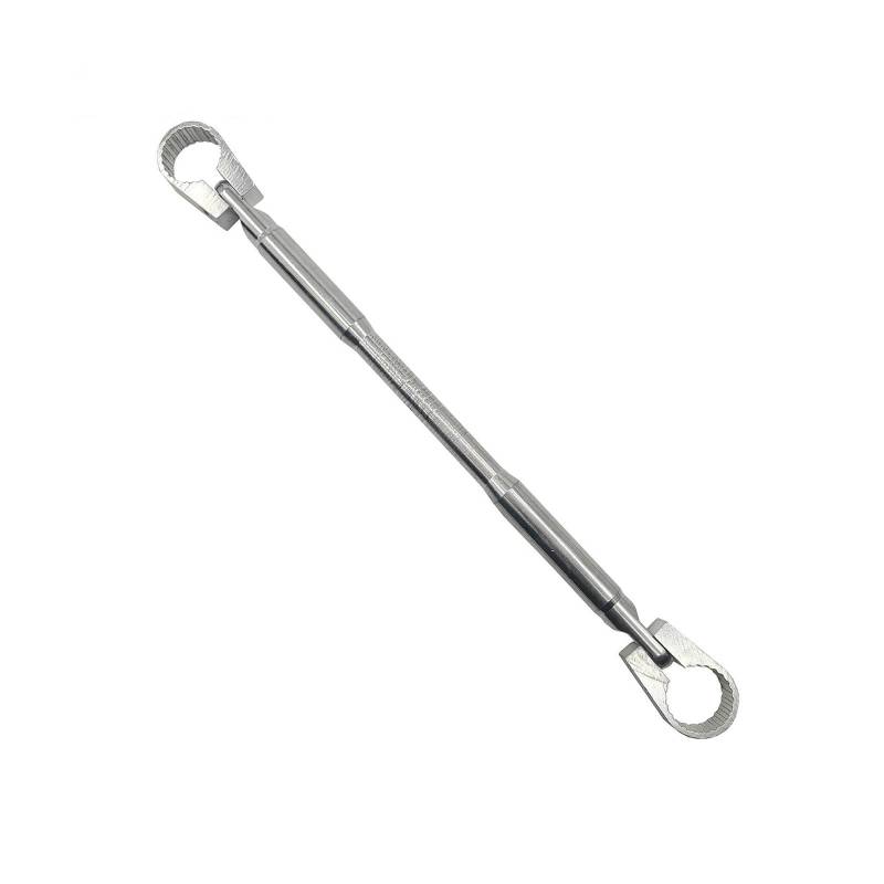 Für 7/8" 22 Mm Lenker Moto Cross Bar Lenkrad Krafthebel Motorradlenker Balance Cross Bar Hebel Lenker Motorrad-Beifahrerhaltegriff(Silber) von ECKBRJA