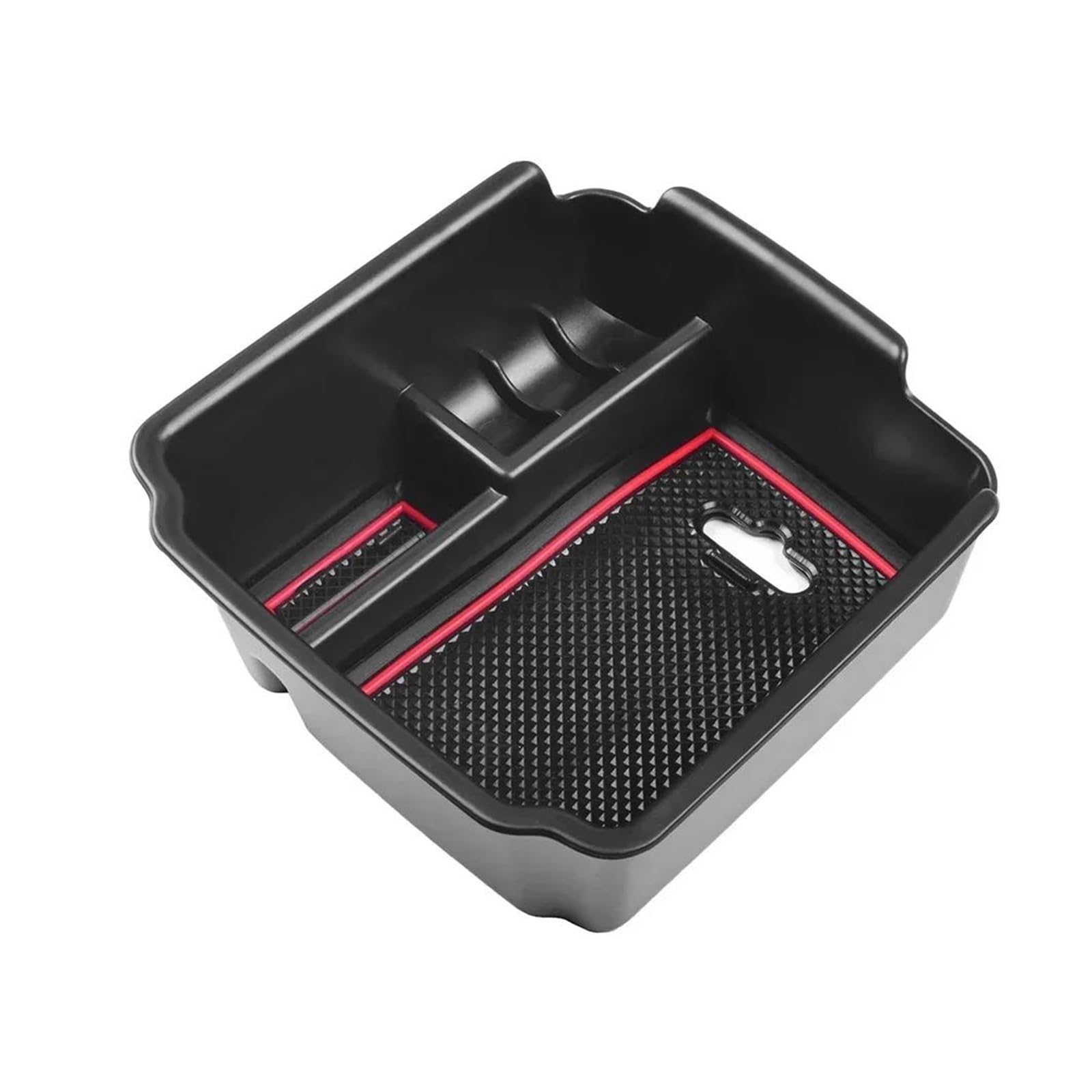 Für VW Für Tiguan 2018 2019 2020 2021 2022 2023 2024 Mittelkonsole Armlehne Aufbewahrungsbox Organizer Halter Autoinnenraum(Rot) von ECKBRJA