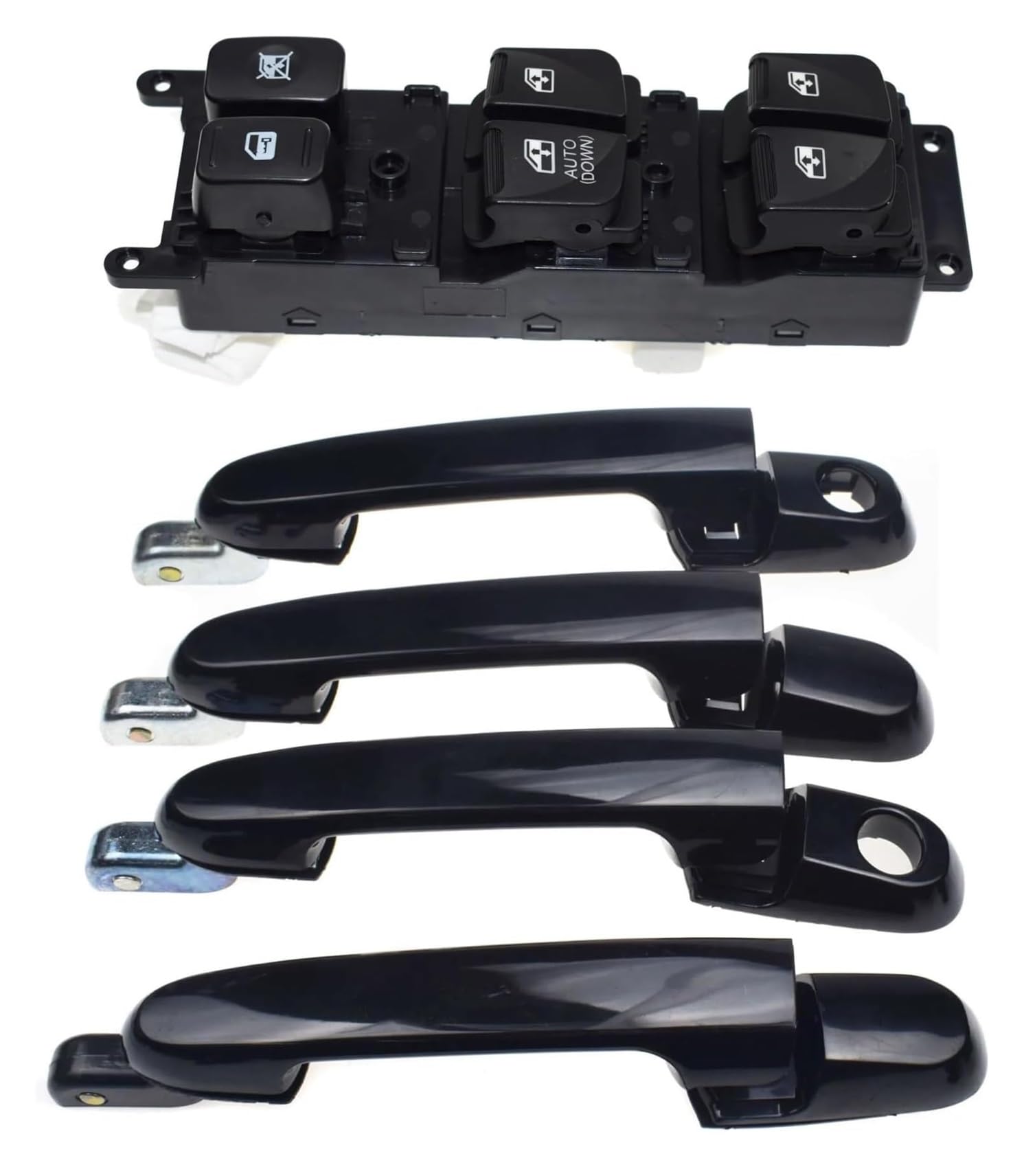 Für Hyundai Für Accent 1.6L 2007-2010 Außentürgriff Vorne Hinten Links Rechts Fensterheber-Steuerschalter Elektrischer Fensterschalter(Kit 001) von ECKYGYCEPK