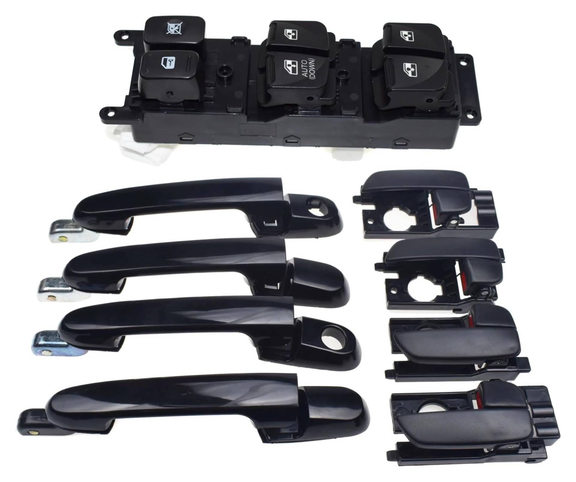 Für Hyundai Für Accent 1.6L 2007-2010 Außentürgriff Vorne Hinten Links Rechts Fensterheber-Steuerschalter Elektrischer Fensterschalter(Kit 002) von ECKYGYCEPK