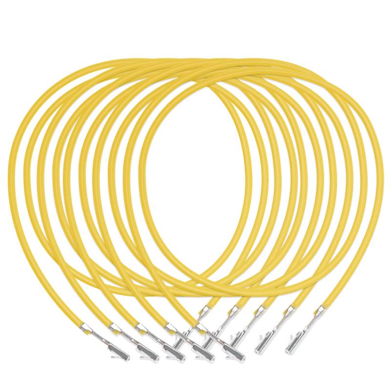 ECSiNG 5 Stück Reparaturleitung Ersatz Kabel 979009E 907649 Kompatibel mit VW Kompatibel mit Audi Kompatibel mit Skoda Gelb 0,50 Mm² von ECSiNG