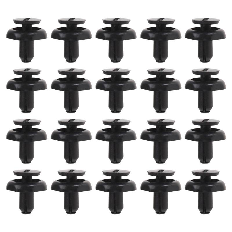 ECSiNG 50 Stück Auto Motor Heizkörper Halteklammern 5325920030 kompatibel mit Avensis Kunststoffnieten Auto Trim Clips Befestigungsclip für 7 mm Loch Schwarz von ECSiNG