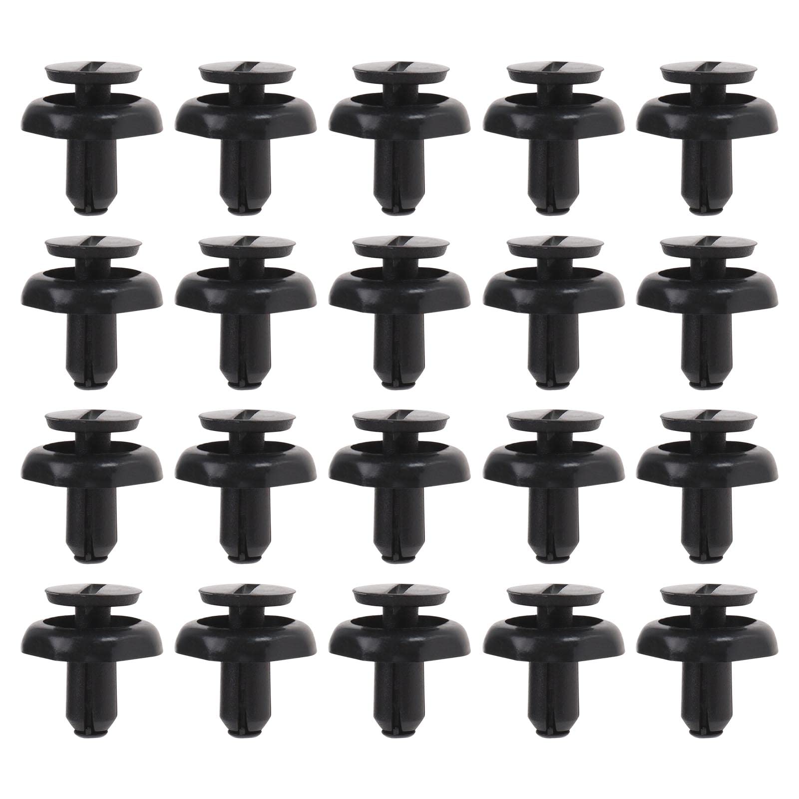 ECSiNG 50 Stück Auto Motorkühler Halteclips 5325920030 Kompatibel mit Avensis Kunststoffnieten Auto Trim Clips Befestigungsclip für 7mm Loch Schwarz von ECSiNG