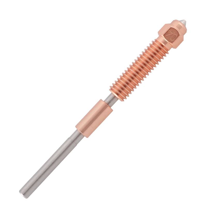 ECSiNG 1 Stück 3D-Druckerdüsen 0,4 Mm Gesamtlänge 65,4 Mm Kompatibel mit K1 Max Kompatibel mit K1C Kompatibel mit Unicorn Kompatibel mit Ender-3 V3 3D-Drucker von ECSiNG