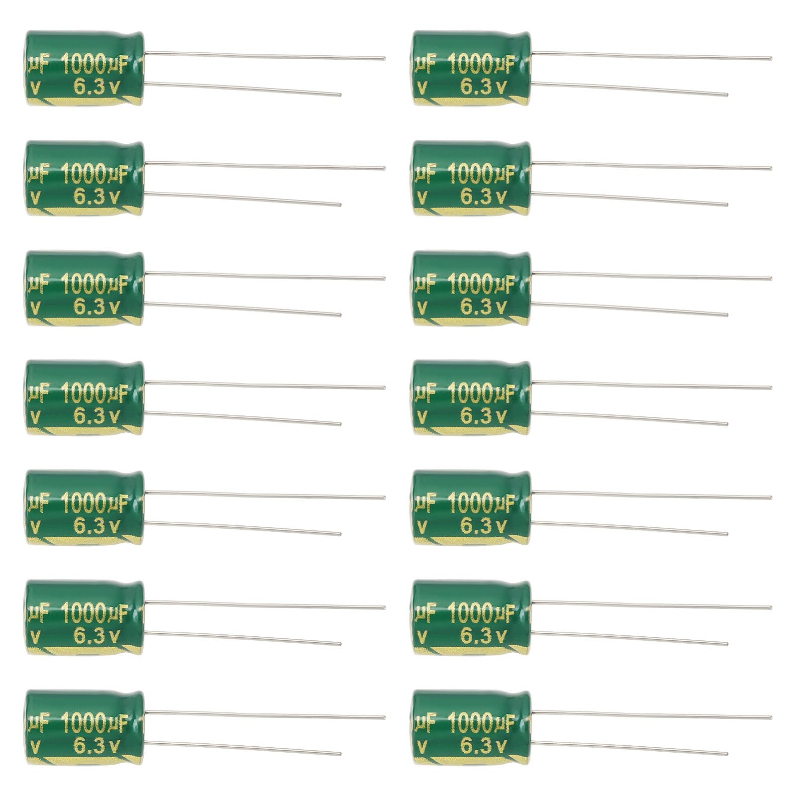 ECSiNG 30 Stück 1000uF Kondensatoren Direktstecker Elektrolytkondensatoren 8x12mm Aluminium Radial Elektrolytkondensatoren für TV LCD Radio Mikrowelle von ECSiNG