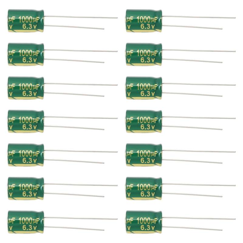 ECSiNG 30 Stück 1000uF Kondensatoren Direktstecker Elektrolytkondensatoren 8x12mm Aluminium Radial Elektrolytkondensatoren für TV LCD Radio Mikrowelle von ECSiNG