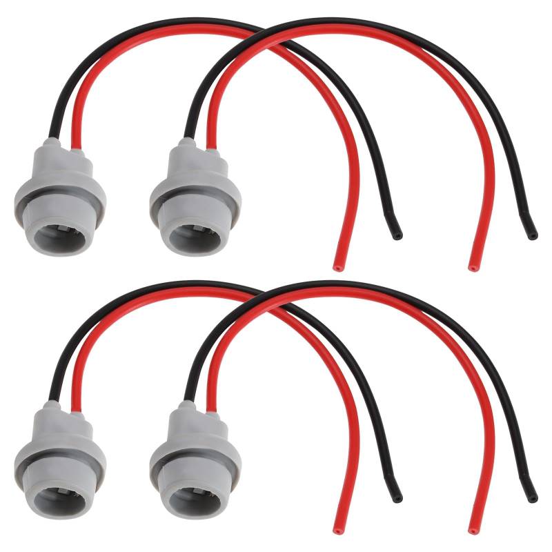 ECSiNG 4 Stück Gummi Lampenfassung T10 W-5-W 147 501 LED-Lampenfassung für Auto LKW Anhänger Boot Seitenlicht Nummernschildbeleuchtung Innenbeleuchtung von ECSiNG