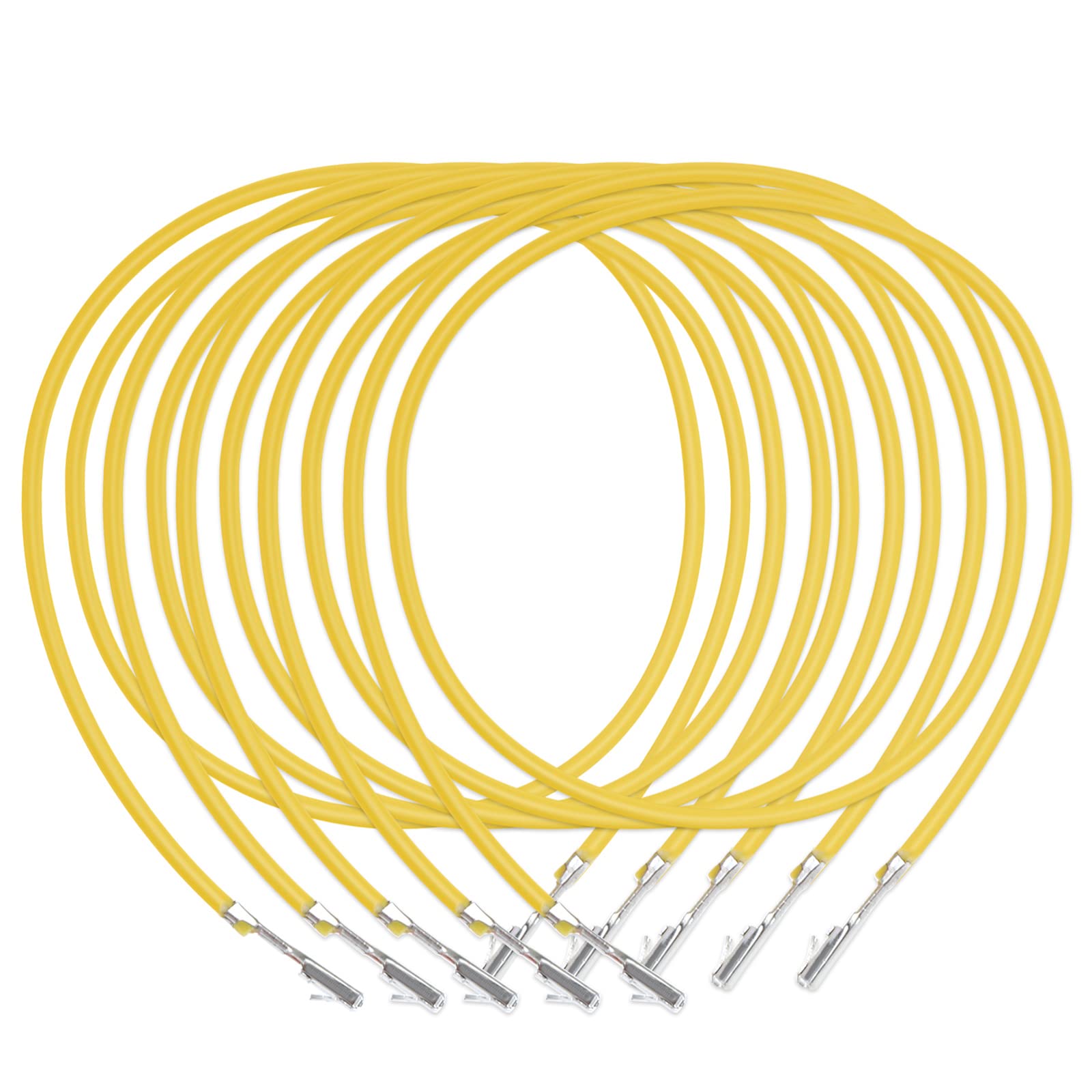 ECSiNG 5 Stück Reparaturkabel Ersatz 979009E 907649 kompatibel mit VW kompatibel mit Audi kompatibel mit Skoda Gelb 0,50mm² von ECSiNG